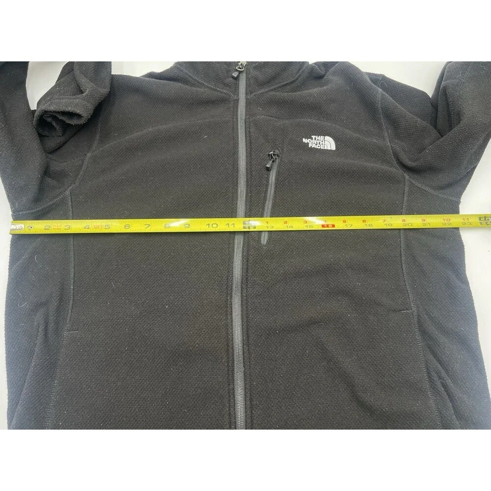 The North Face Men's Full-Zip Fleece Jacket Black Size Large Outdoor Layer